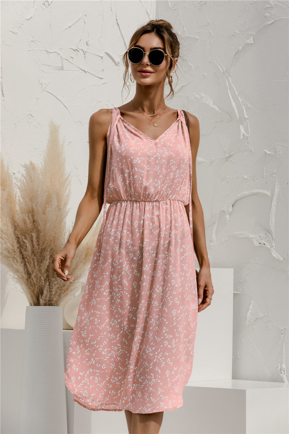 Tie Shoulder Dress