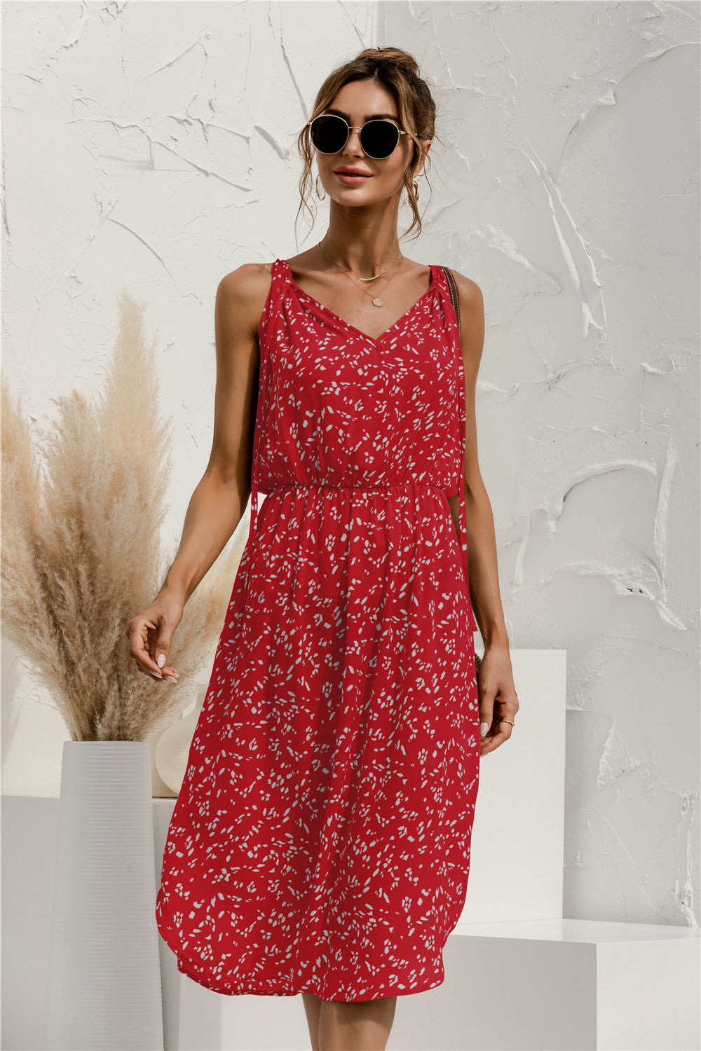 Tie Shoulder Dress