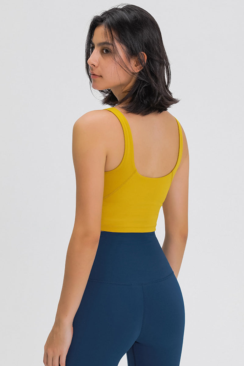 Scoop Back Sports Crop