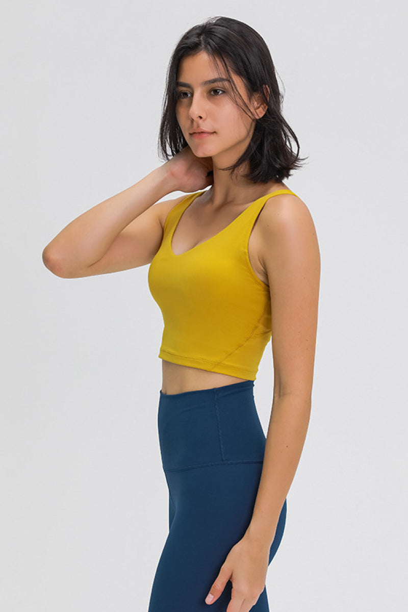 Scoop Back Sports Crop