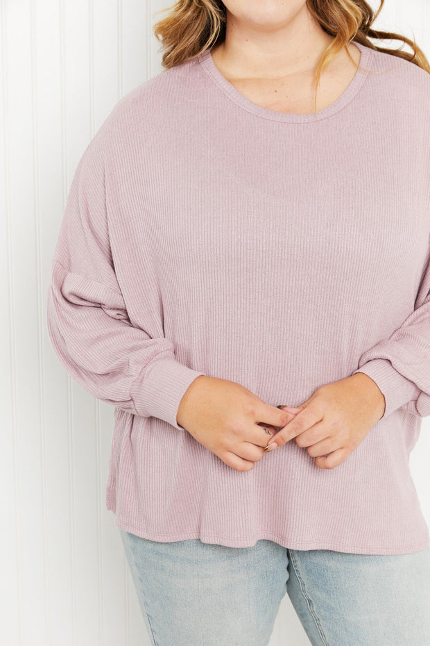 Andree by Unit Like You Mean It Full Size Drop Shoulder Top