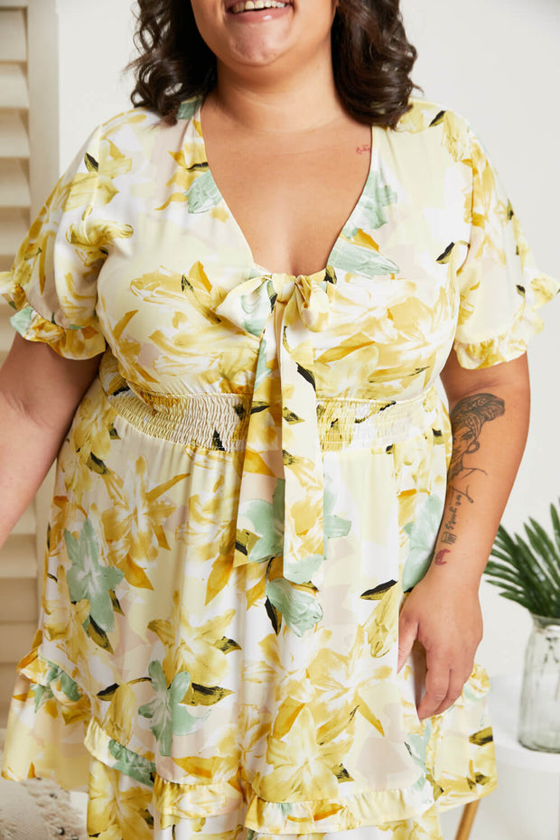 Hailey & Co Tea Party Full Size Floral Dress