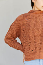 HYFVE That Look Pointelle Knit Sweater