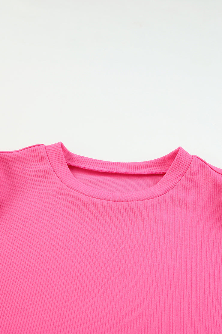 Round Neck Puff Sleeve Top