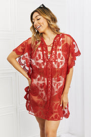 Justin Taylor Summer Moves Lace up Cover Up