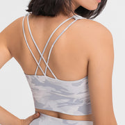 Double-Strap Cross-Back Sports Crop