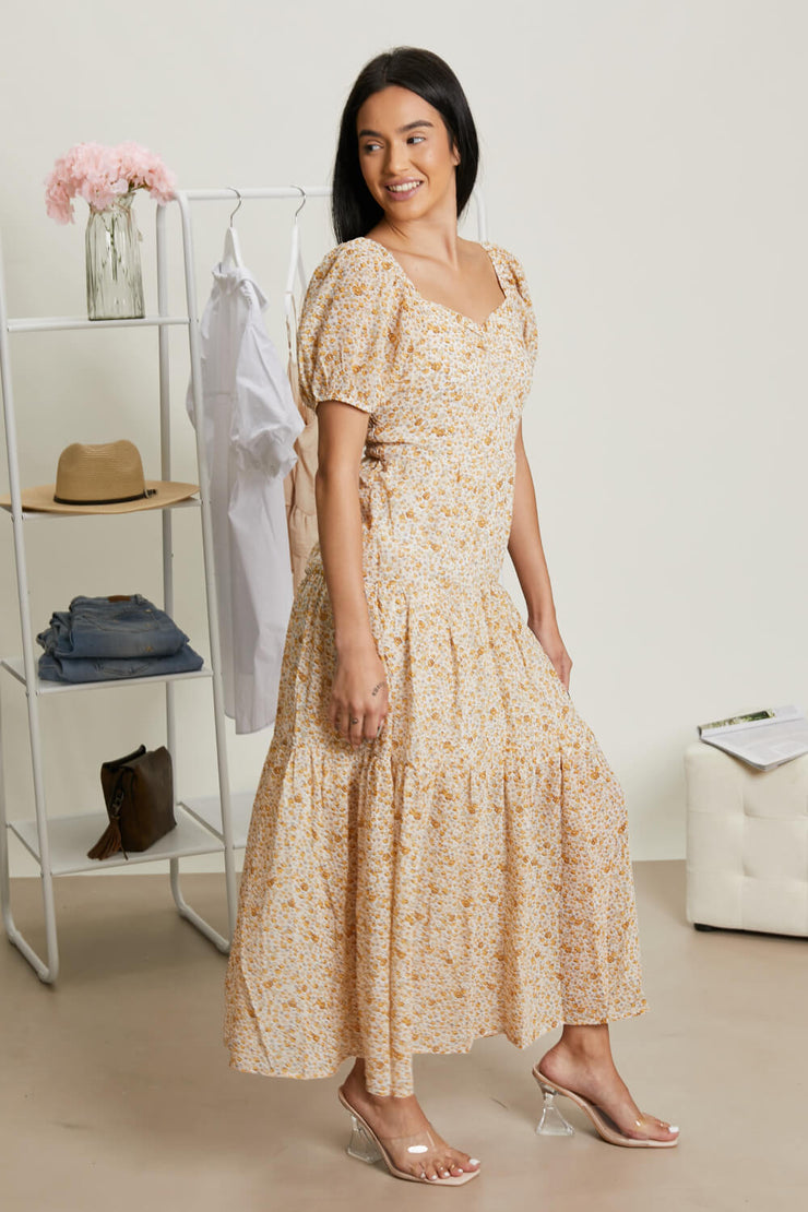 143 Story Flower Fields Full Size Floral Maxi Dress
