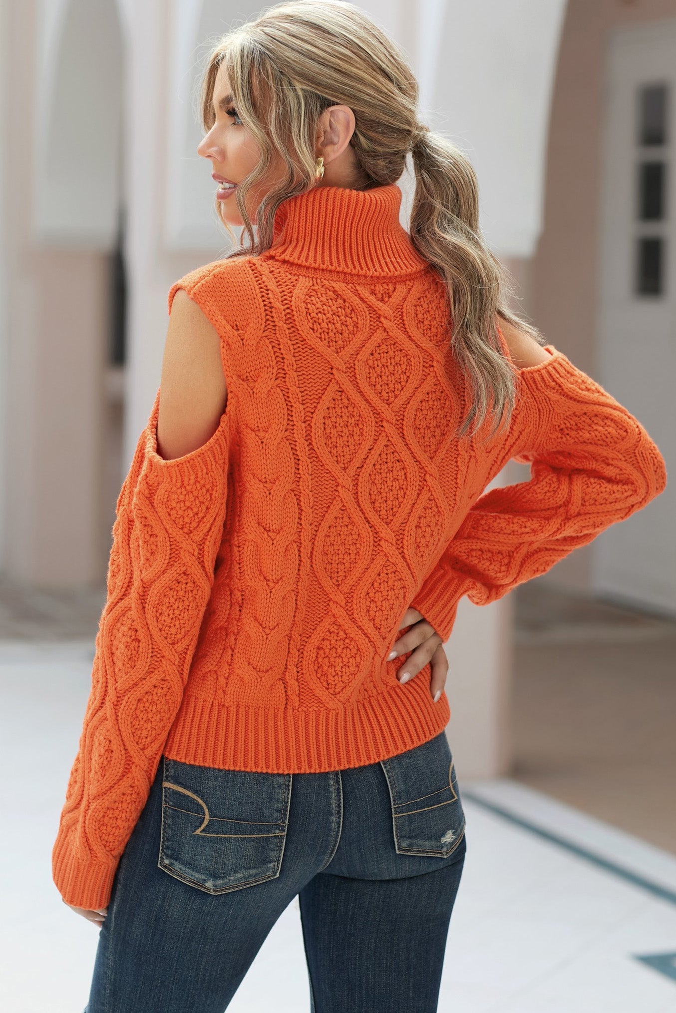 Satisfy Textured Turtleneck Sweater