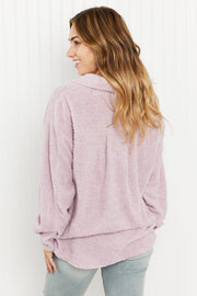 GeeGee Soft Feels Full Size Knit Sweater Shacket