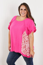 Hailey & Co Who's That Girl Full Size Printed Panel Top