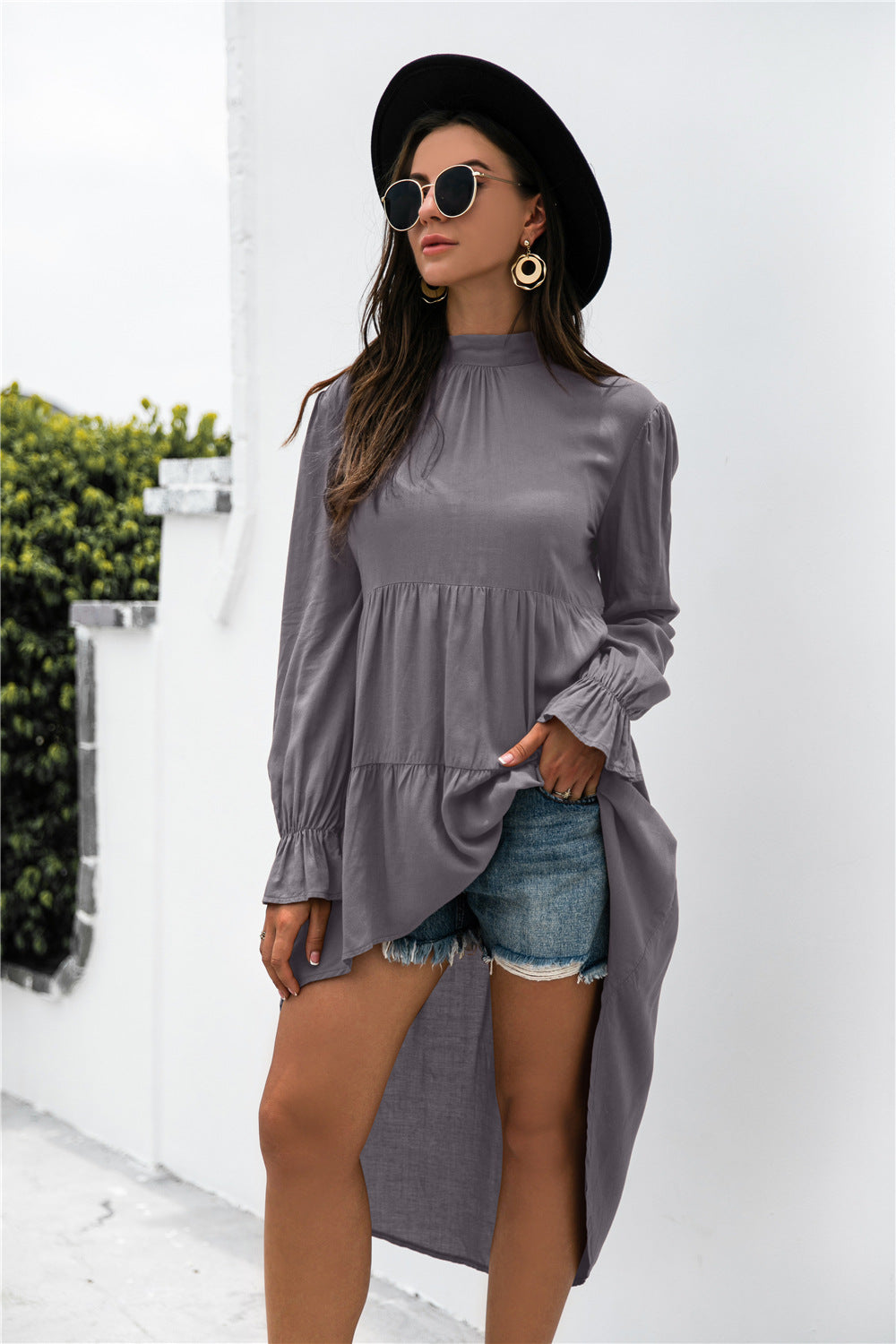 Asymmetrical Pleated Dress/Top