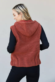 Heimish Full Size Sherpa Zip-Up Vest
