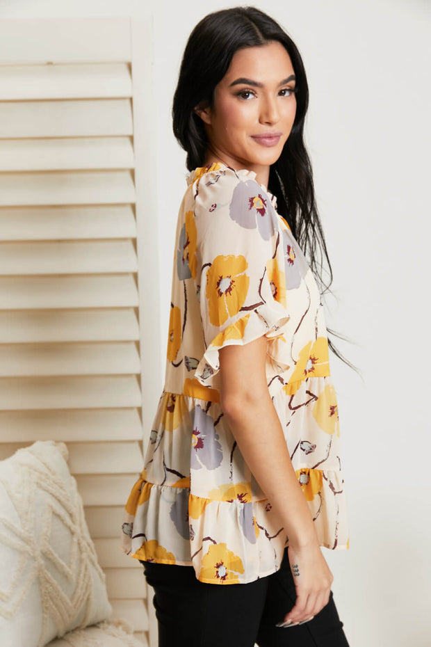 Hailey & Co Beautiful Blooms Full Size Floral Top