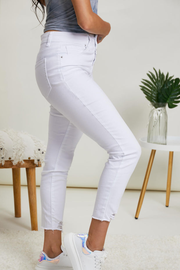 YMI Jeanswear Tiffany Full Size Button Fly Skinny Jeans