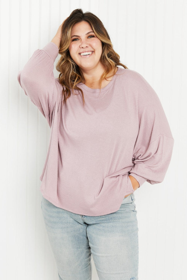 Andree by Unit Like You Mean It Full Size Drop Shoulder Top