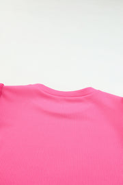 Round Neck Puff Sleeve Top