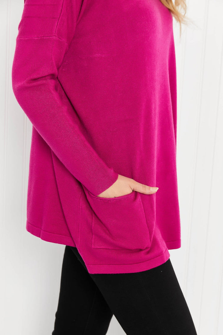 Zenana Autumn On My Mind Front Pocket Sweater