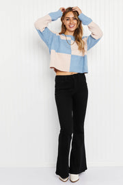 HYFVE Just Checking In Color Block Sweater