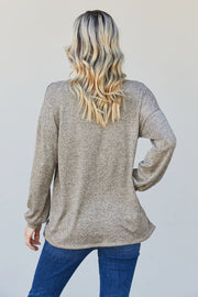 Heimish Full Size Camo and Star Print Top