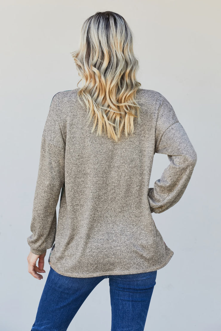 Heimish Full Size Camo and Star Print Top