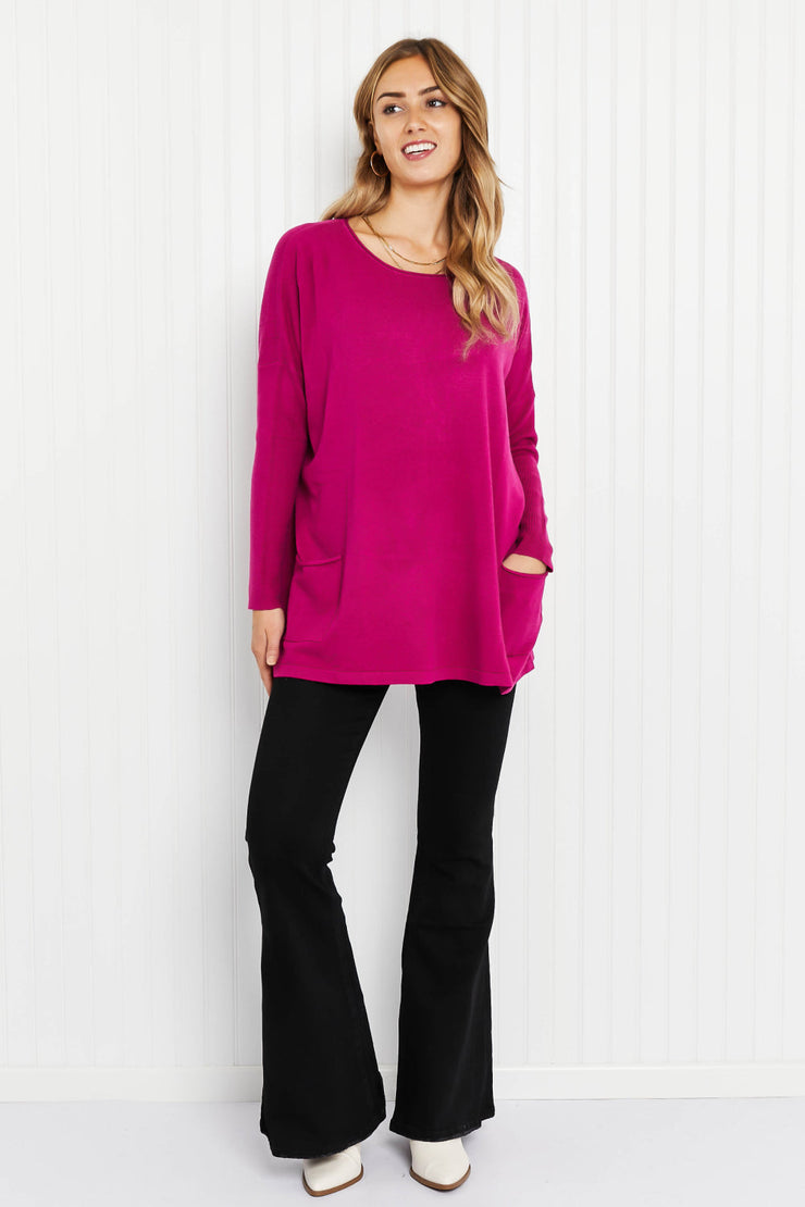 Zenana Autumn On My Mind Front Pocket Sweater