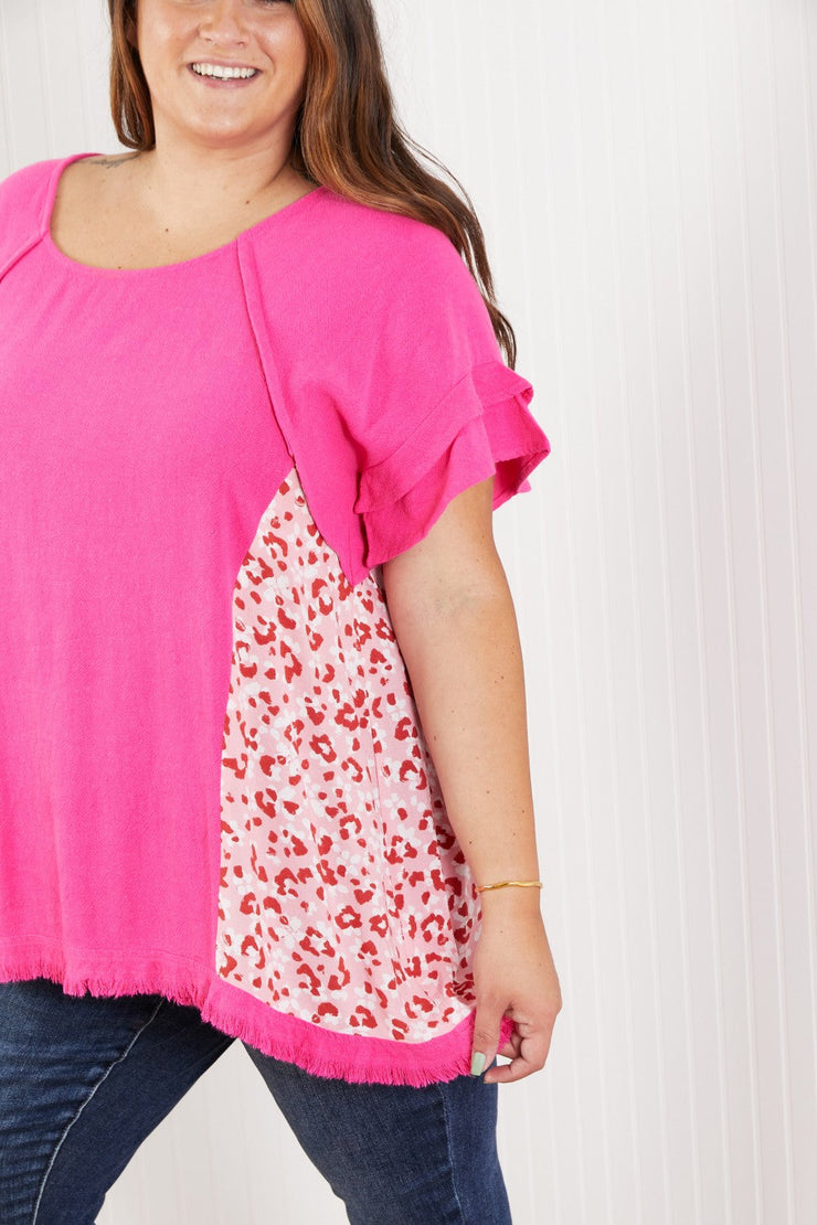 Hailey & Co Who's That Girl Full Size Printed Panel Top