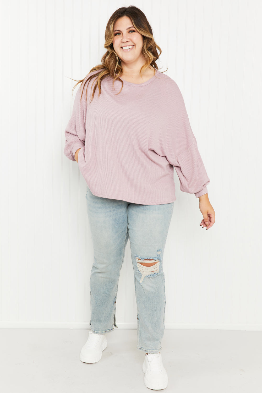 Andree by Unit Like You Mean It Full Size Drop Shoulder Top