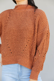 HYFVE That Look Pointelle Knit Sweater