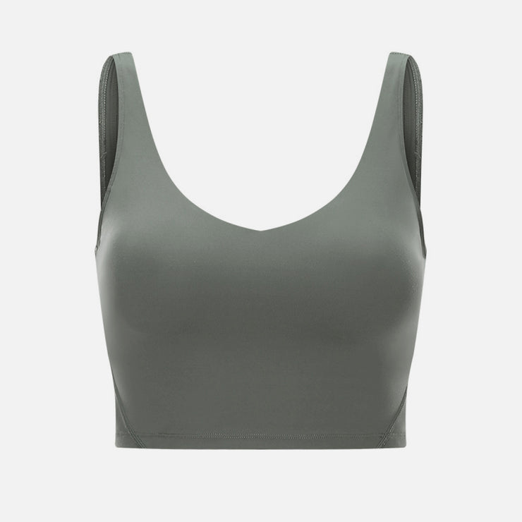 Scoop Back Sports Crop