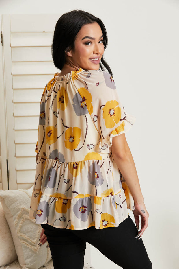 Hailey & Co Beautiful Blooms Full Size Floral Top