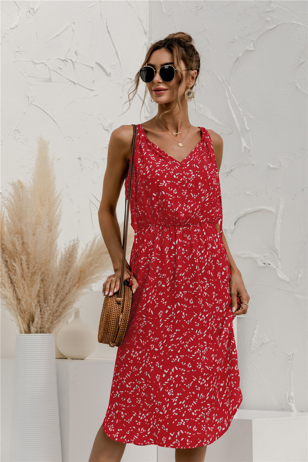 Tie Shoulder Dress