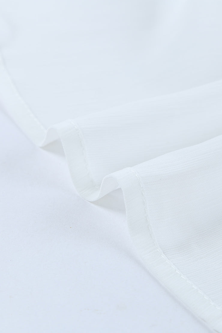Plus Size Tie Front Crop Top