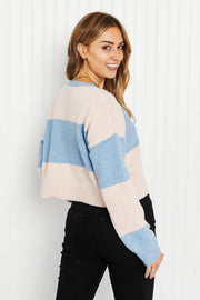 HYFVE Just Checking In Color Block Sweater