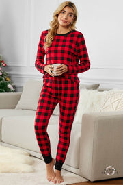 Gingham Tee & Pants Pajama Set