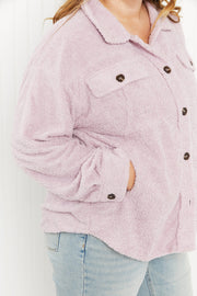 GeeGee Soft Feels Full Size Knit Sweater Shacket