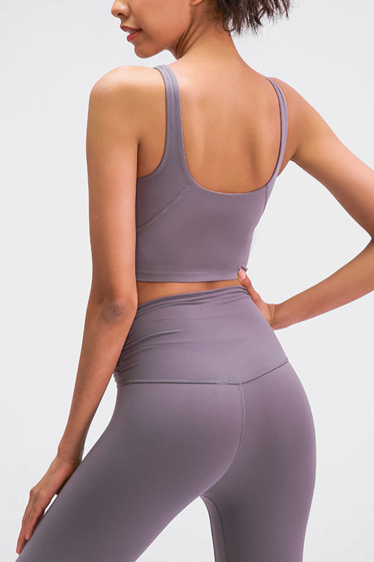 Scoop Back Sports Crop