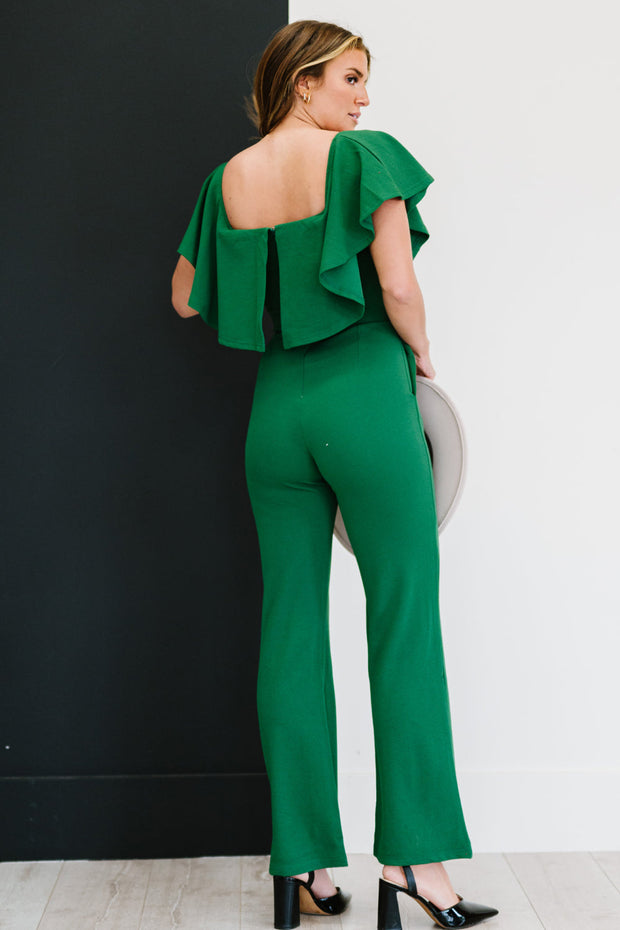 Dress Day Greenhouse Goddess Ruffled Jumpsuit