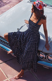 Women's Holiday Strap Strap Printed Long Dress